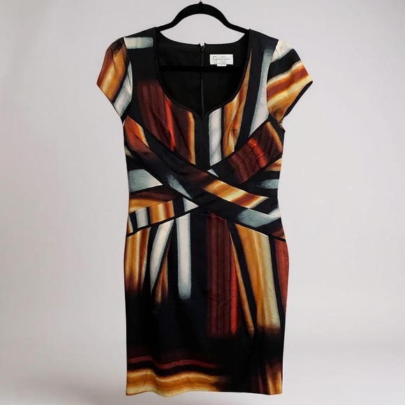 ❄️ Jessica Simpson | Multicolored Sheath Dress Size 6 - Picture 2 of 16